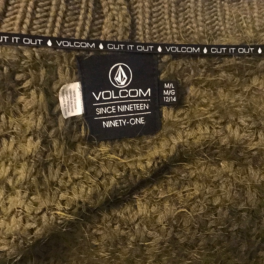 Volcom Fringed Open Front Cardigan - image 5